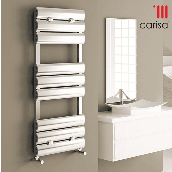 Carisa Elliptic Bathroom Designer Vertical Radiator