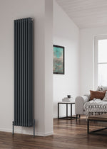 Reina Colona Anthracite Column Vertical Radiator