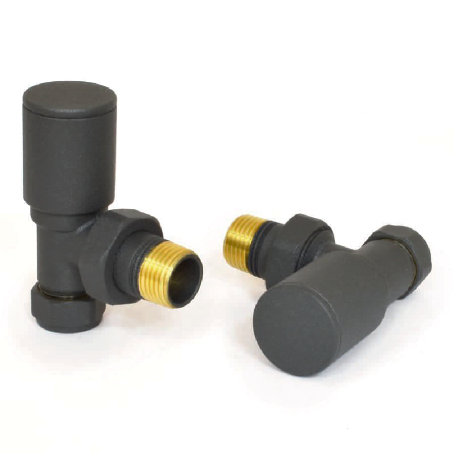 DRS Mina Manual Angled Valve Set: Anthracite