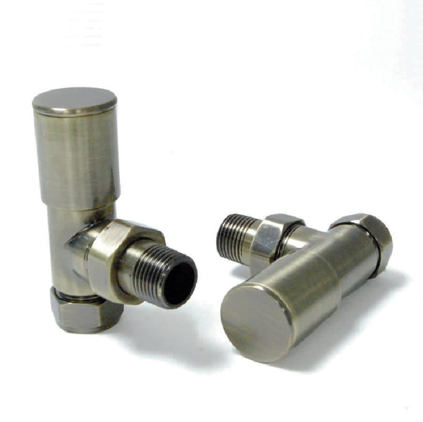 DRS Mina Manual Angled Valve Set: Antique Brass