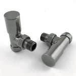 DRS Mina Manual Angled Valve Set - Black Nickel