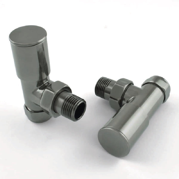 DRS Mina Manual Angled Valve Set: Black Nickel