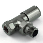 DRS Mina Manual Angled Valve Set: Black Nickel