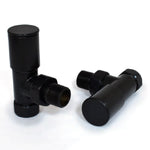 DRS Mina Manual Angled Valve Set - Jet Black