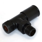 DRS Mina Manual Angled Valve Set: Jet Black
