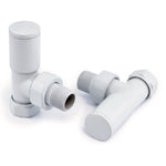 DRS Mina Manual Angled Valve Set - White
