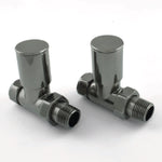 DRS Mina Manual Straight Valve Set - Black Nickel