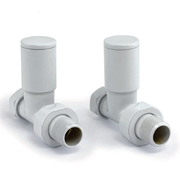 DRS Mina Manual Straight Valve Set: White
