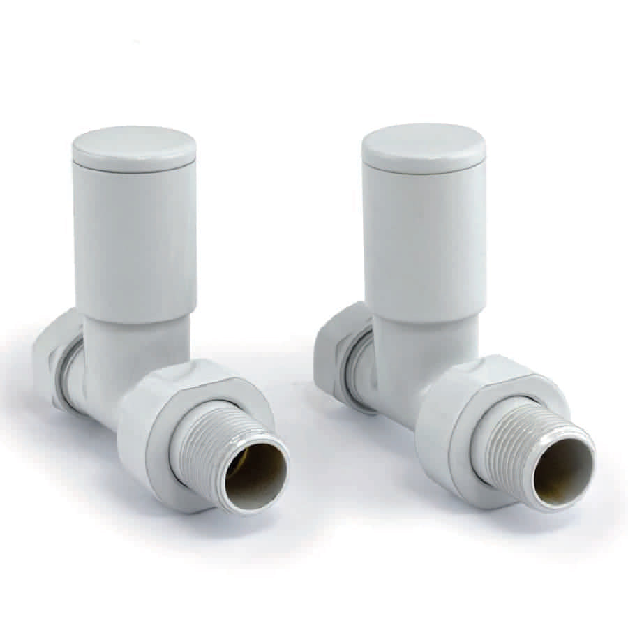 DRS Mina Manual Straight Valve Set: White