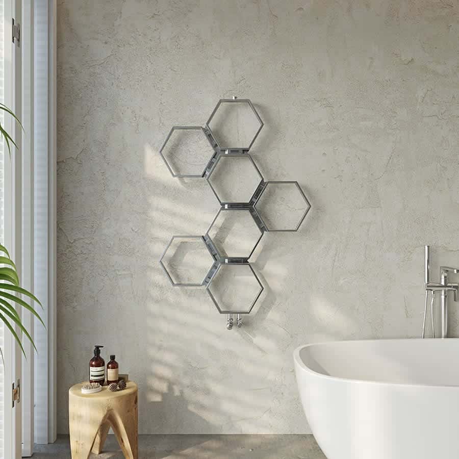 Aeon Honeycomb Aluminium Designer Vertical Radiator