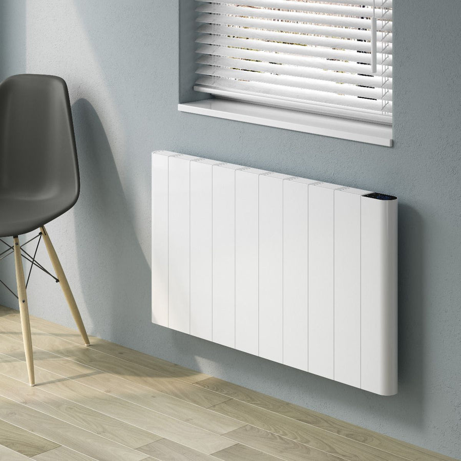Reina Maia White Electric Horizontal Aluminium Radiator
