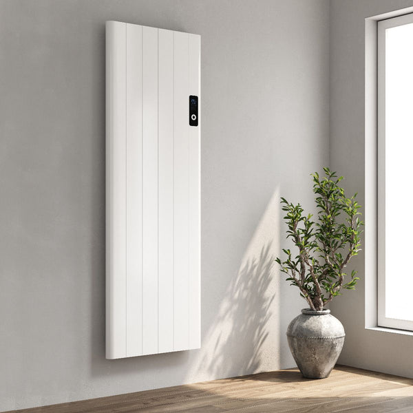 Reina Maia White Electric Vertical Aluminium Radiator