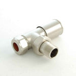 DRS Mina Manual Angled Valve Set - Satin Nickel