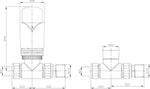 DRS Realm TRV Straight Valve Set
