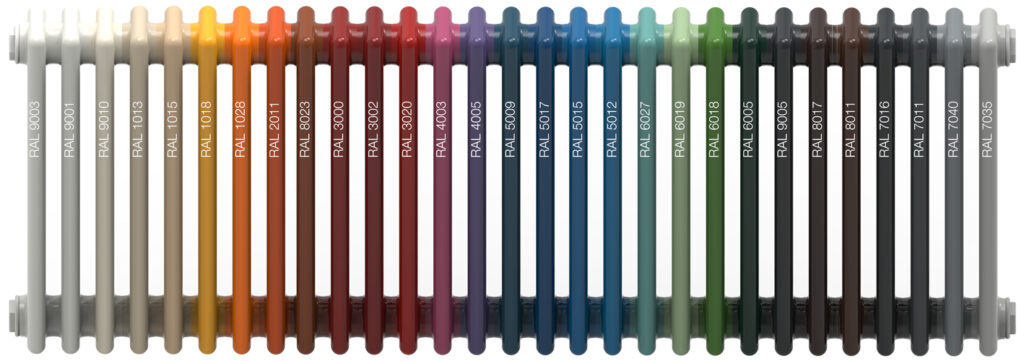 Vogue radiator colour chart