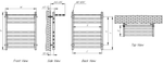 Reina Alento Designer Towel Rail