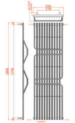 Reina Aletta Designer Towel Radiator