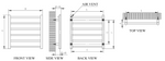 Reina Arden Designer Towel Rail