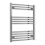 Reina Capo Curved Electric Chrome Towel Rail