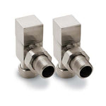 Reina Loge Angled Manual Valve Set: Square Design