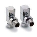 Reina Loge Angled Manual Valve Set: Square Design