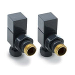 Reina Loge Angled Manual Valve Set: Square Design