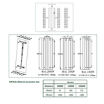 Reina Maia White Electric Vertical Aluminium Radiator