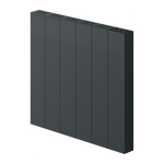 Reina Nika Anthracite Electric Horizontal Aluminium Radiator