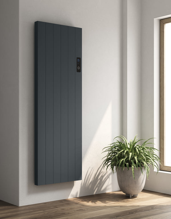 Reina Nika Anthracite Electric Vertical Aluminium Radiator
