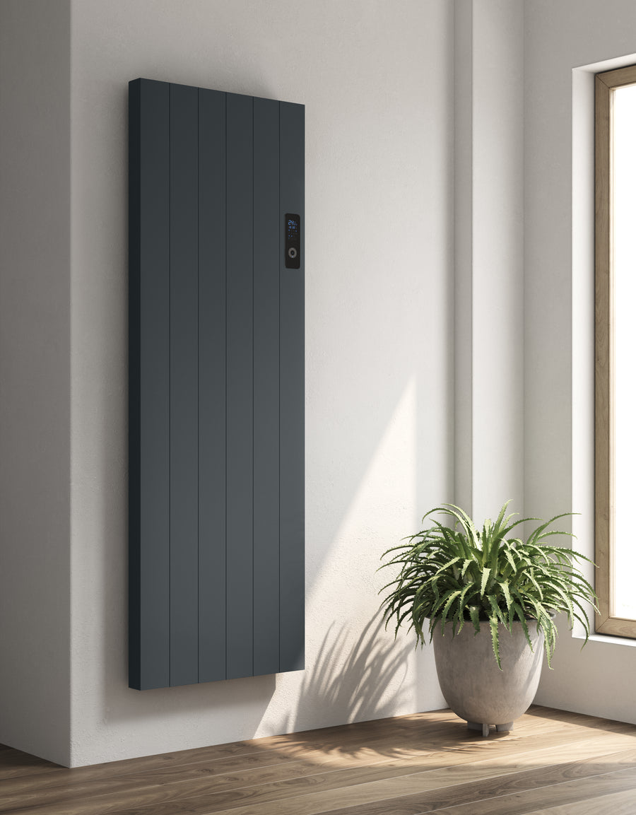 Reina Nika Anthracite Electric Vertical Aluminium Radiator