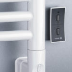 Energy efficient smart wifi electric radiator from 2024 showcasing its sleek design and eco friendly technology
