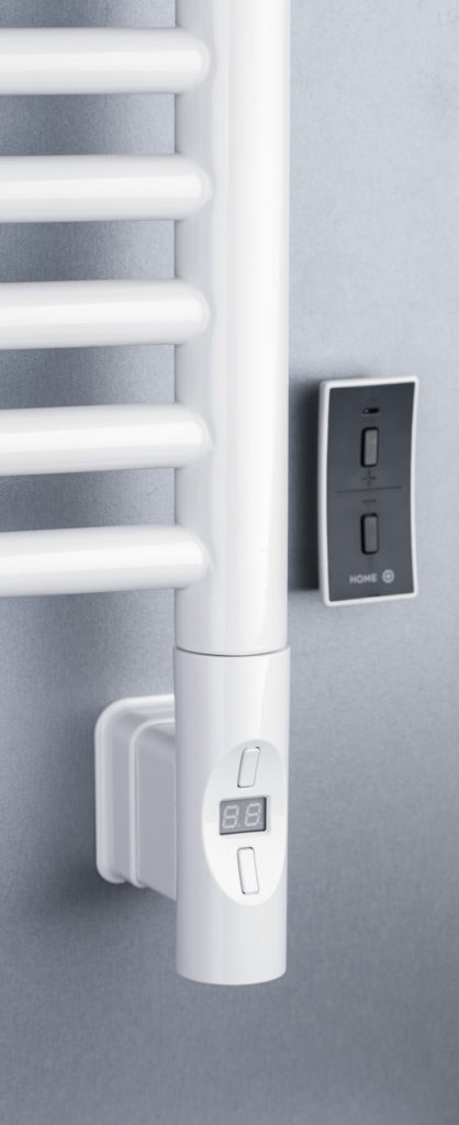 Energy-efficient smart wifi electric radiator from 2024, showcasing its sleek design and eco-friendly technology