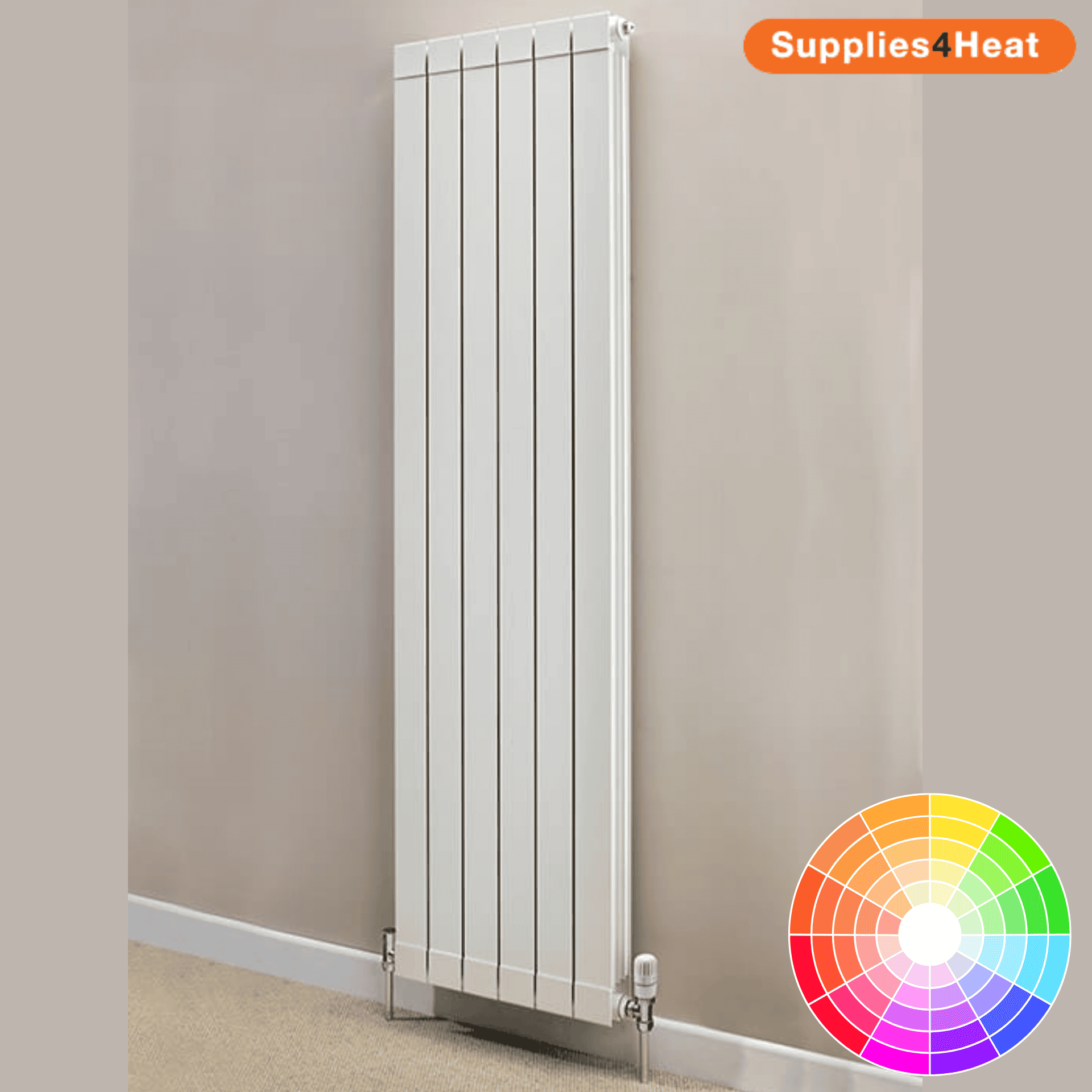 Supplies4Heat Saxon Vertical Radiator Free UK Delivery