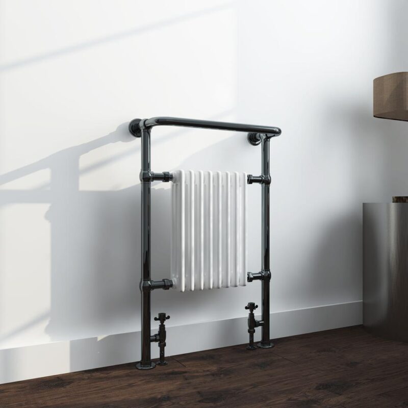 traditional black and white radiator drs