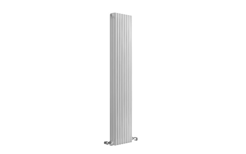 tall white vertical traditional DRS radiator
