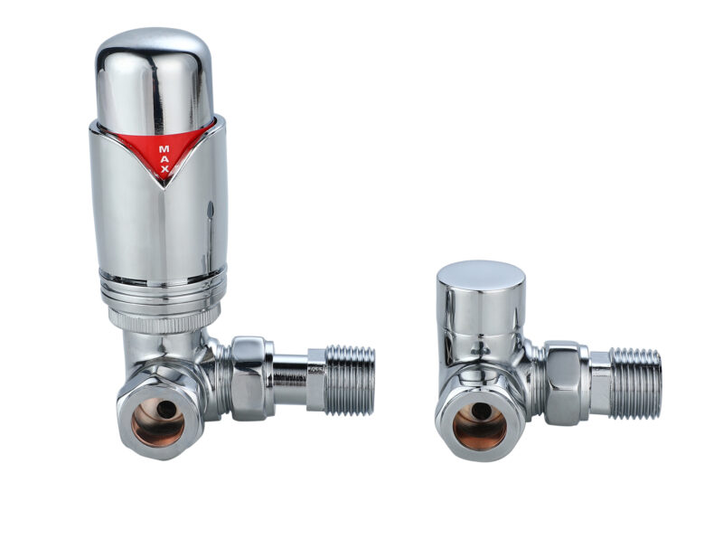 silver modern DRS corner valve set