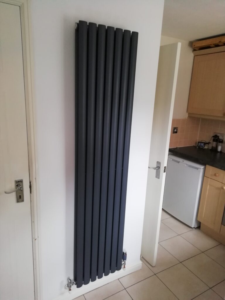 vertical modern radiators DRS in black
