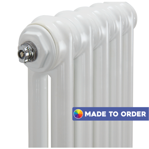 made to order white close up traditional DRS radiators