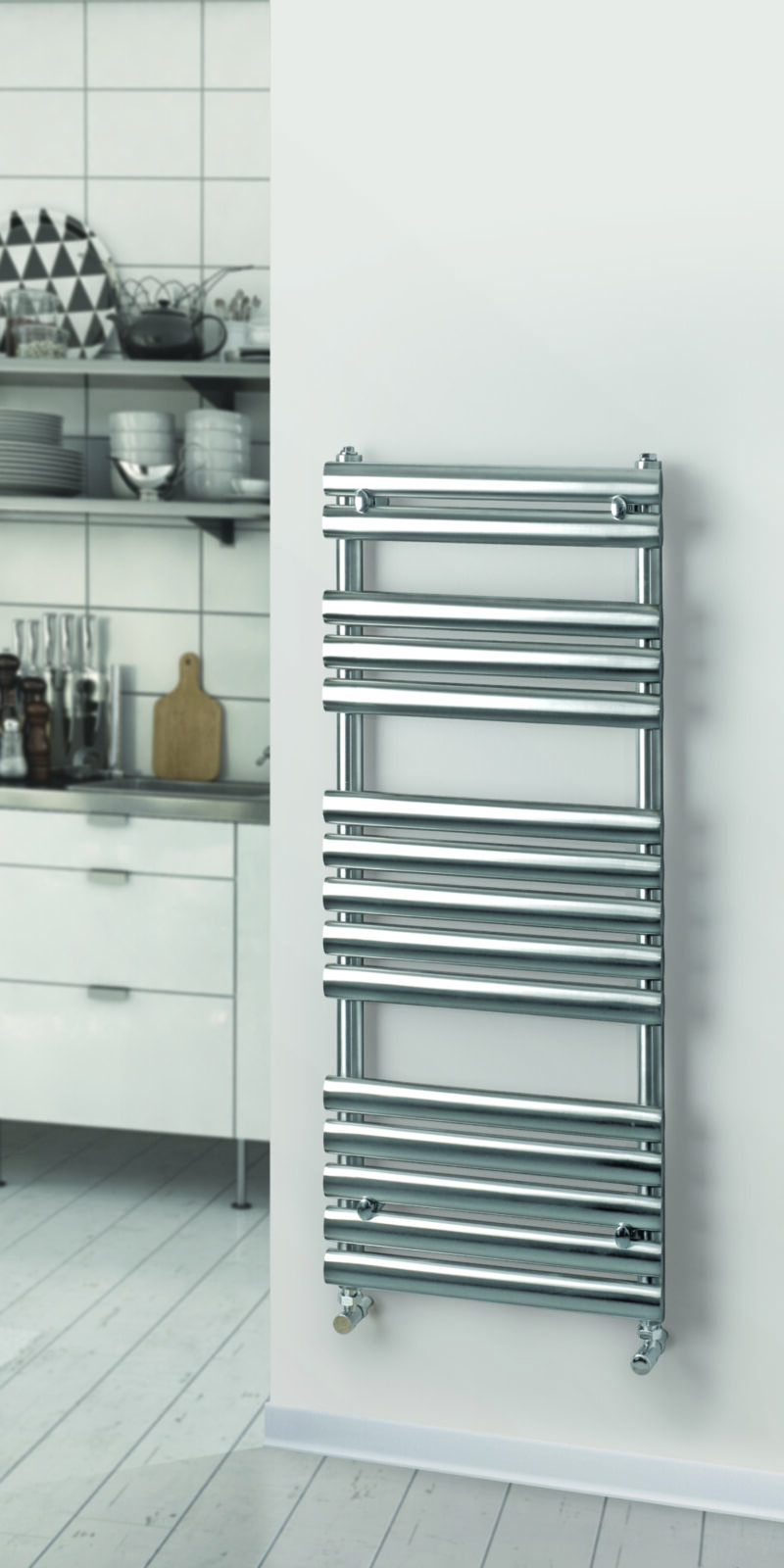 oval DRS radiator in silver