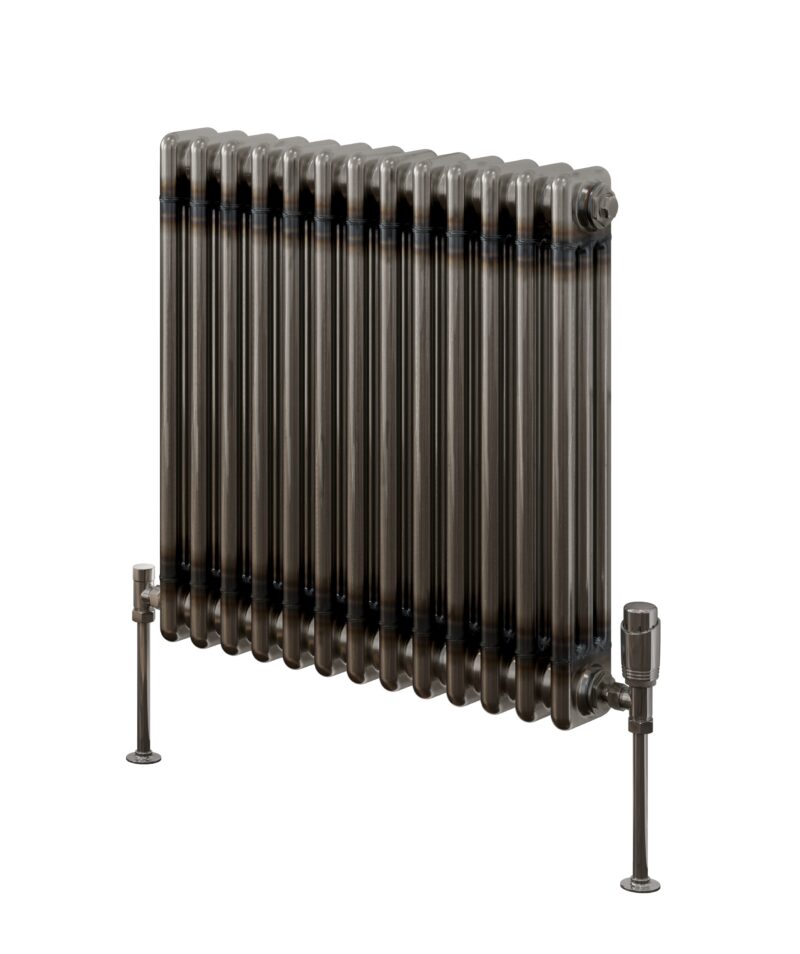 small modern black horizontal DRS radiator