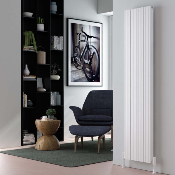 chambord double vertical DRS radiator in white