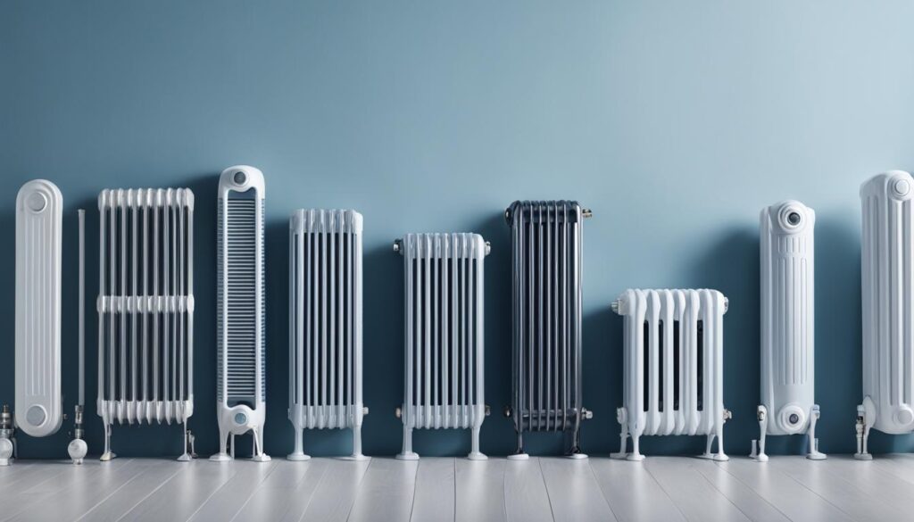 Cover image of the'Expert Heating Guide at The Radiator Centre 2024', featuring a modern, sleek radiator design against a warm, inviting background. The guide's title is prominently displayed in bold, readable font, suggesting a comprehensive and professional resource for the latest in heating solutions and radiator technology for the year 2024